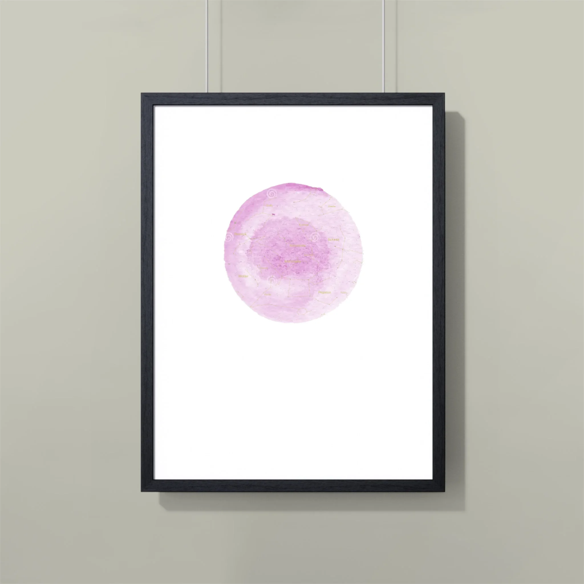 rooosa himmel plus sterne poster